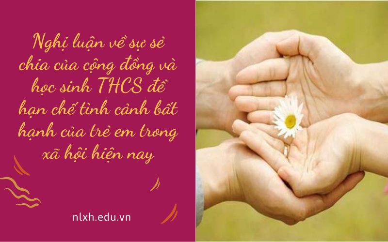 Nghị luận về sự sẻ chia của cộng đồng và học sinh THCS để hạn chế tình cảnh bất hạnh của trẻ em trong xã hội hiện nay