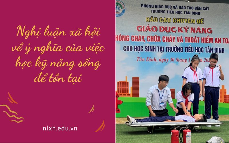 Nghị luận xã hội về ý nghĩa của việc học kỹ năng sống để tồn tại
