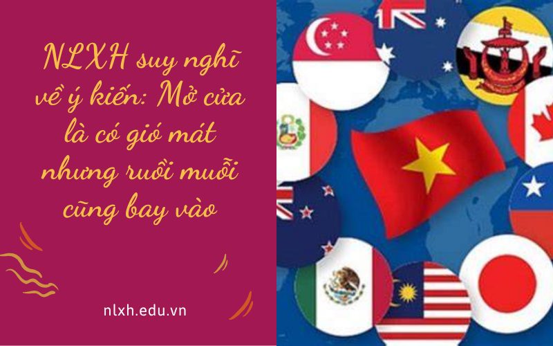 NLXH suy nghĩ về ý kiến: Mở cửa là có gió mát nhưng ruồi muỗi cũng bay vào