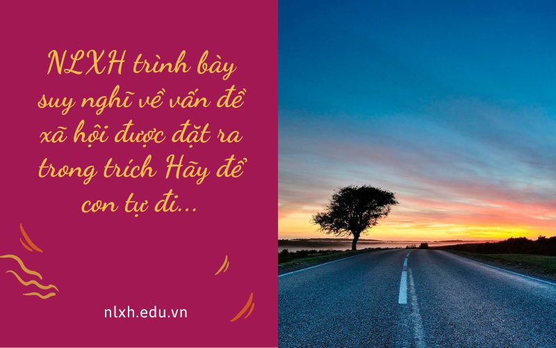 NLXH trình bày suy nghĩ về vấn đề xã hội được đặt ra trong trích Hãy để con tự đi...