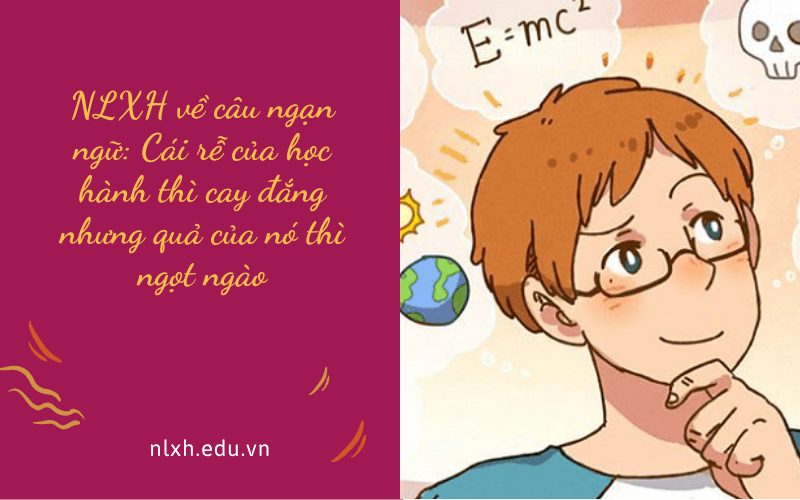 NLXH về câu ngạn ngữ: Cái rễ của học hành thì cay đắng nhưng quả của nó thì ngọt ngào