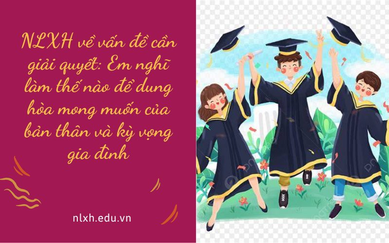NLXH về vấn đề cần giải quyết: Em nghĩ làm thế nào để dung hòa mong muốn của bản thân và kỳ vọng gia đình