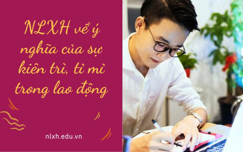 NLXH về ý nghĩa của sự kiên trì, tỉ mỉ trong lao động