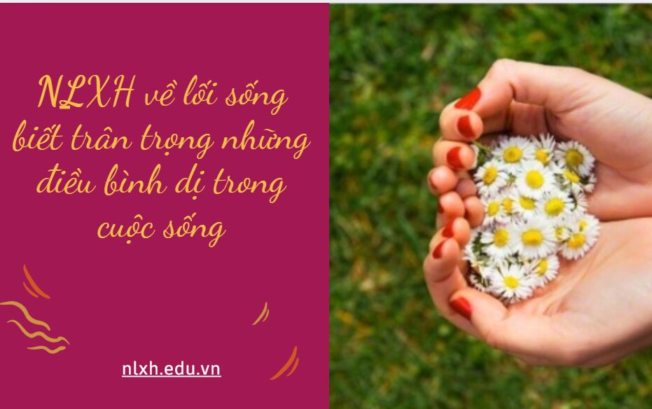 lối sống biết trân trọng những điều bình dị trong cuộc sống