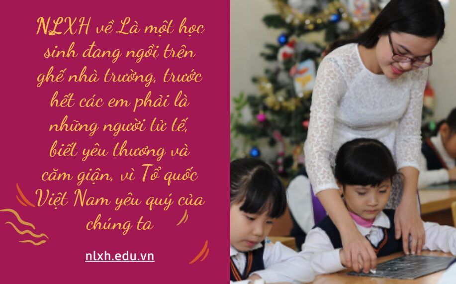 Viết bài văn nghị luận xã hội bàn về vấn đề Là một học sinh đang ngồi trên ghế nhà trường, trước hết các em phải là những người tử tế, biết yêu thương và căm giận, vì Tổ quốc Việt Nam yêu quý của chúng ta